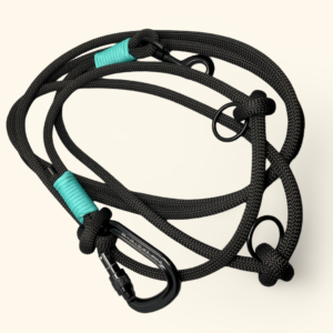 Smycz linowa przepinana z karabinkiem alpinistycznym