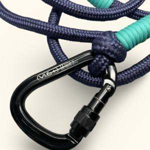 Smycz linowa Super Strong z karabinkiem alpinistycznym przepinana