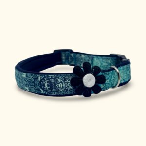 OBROŻA MINI "Aqua Willow" z kwiatkiem