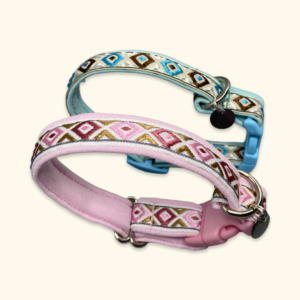 Obroża MINI "Blue Boho" – Mini boho obroża dla psa o unikalnym designie