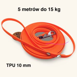 Linka treningowa TPU 10 mm do 15 kg - 5 m, pomarańcz